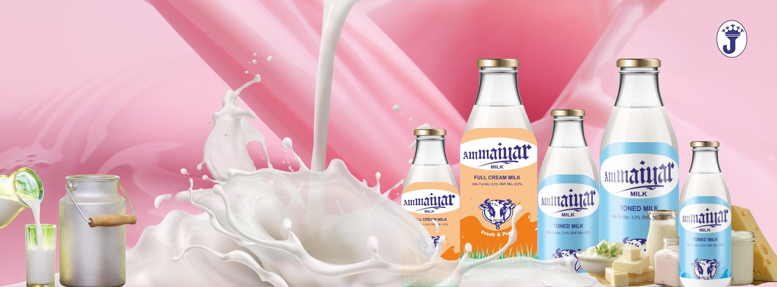 Milk Dairy Banner